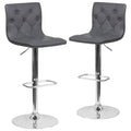 Gray Bar Stool Set of 2 F1412