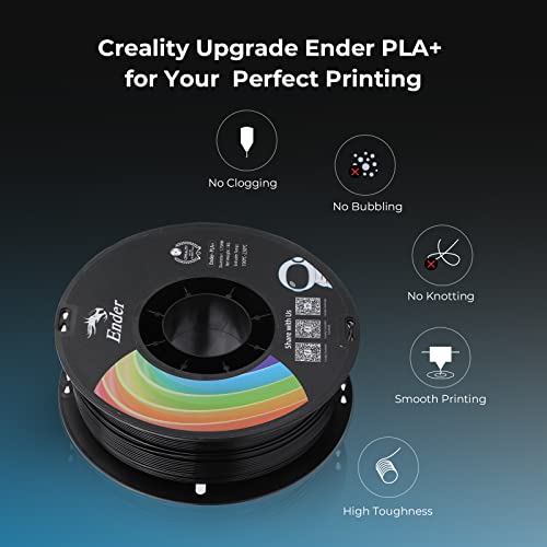 1.75mm Rainbow PLA+ 3D Printer Filament 1kg Spool V2311