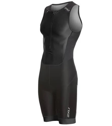 Black Front Zip Trisuit V703