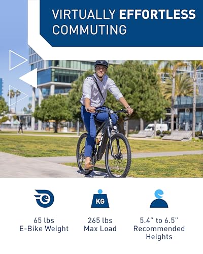 Electric Bike with 800W Peak Motor, 25mph Max Speed, 696 WH Removable Battery, 27.5" Front Suspension B28191