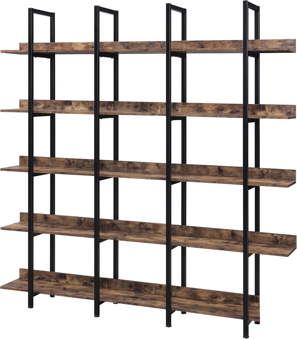 5 Tier Open Bookshelf with Metal Frame R28619