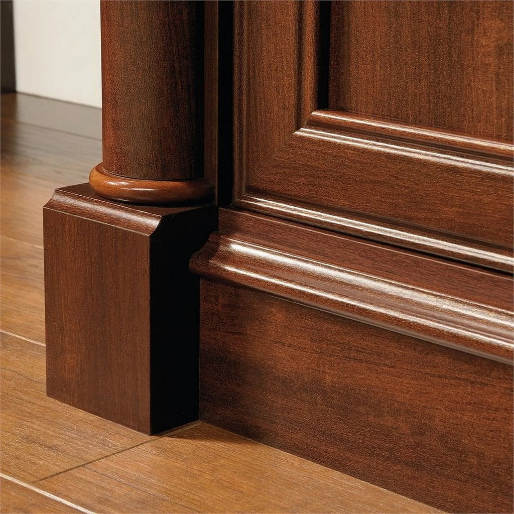 Contemporary Wood Computer Desk with Hutch F87418