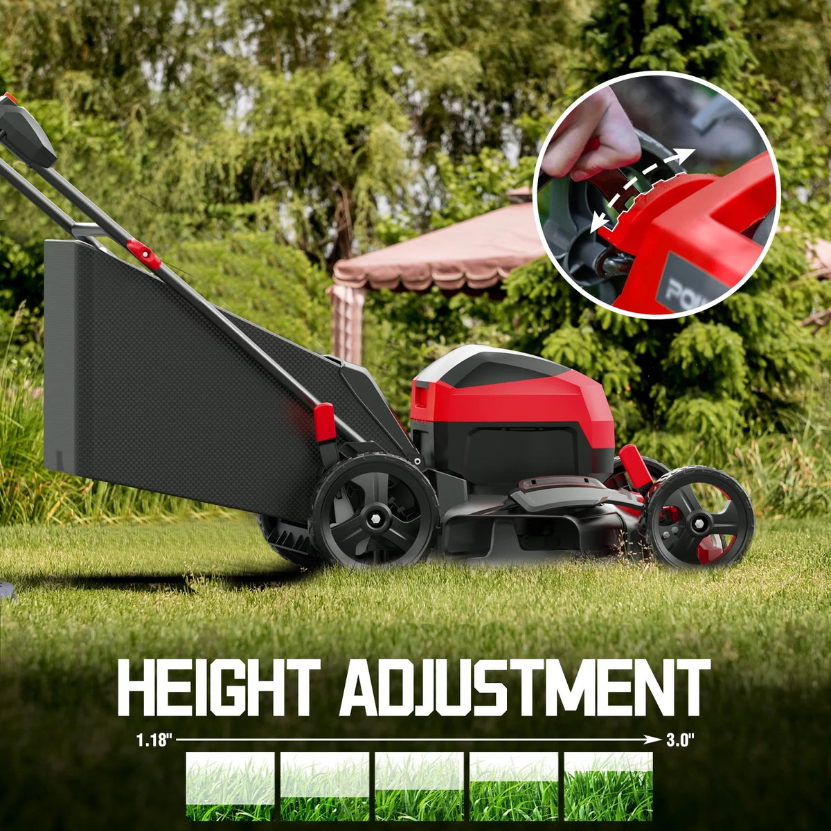 40V 17-inch Cordless Brushless Electric Push Lawn Mower I219