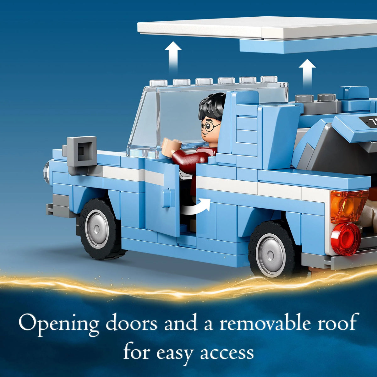Buildable Car Toy with 2 Minifigures K895