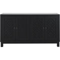 4 Door Black Buffet Cabinet T83057