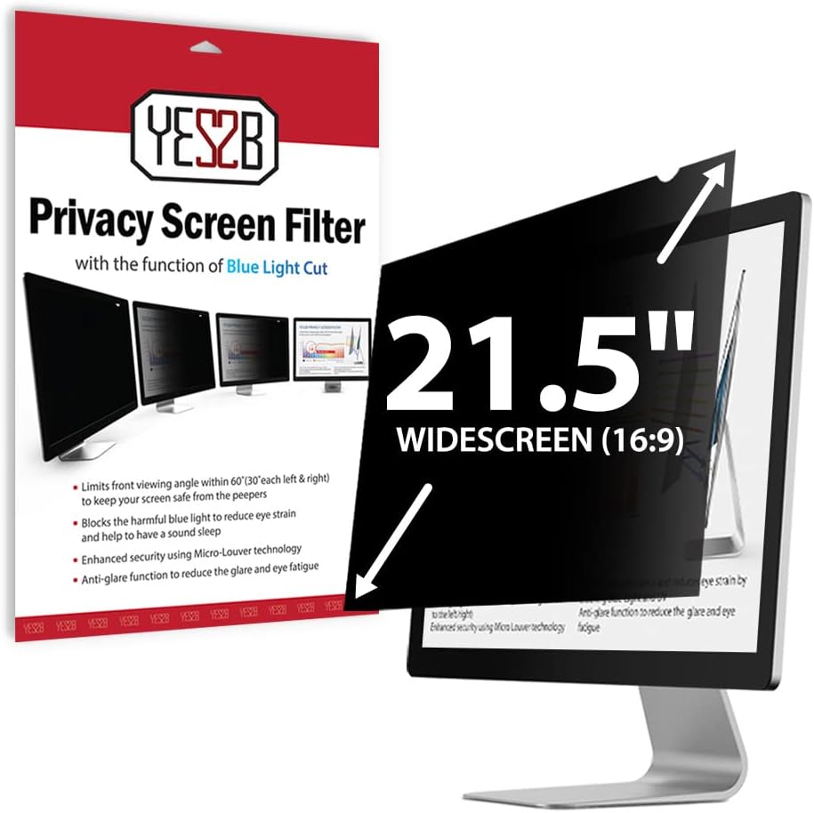 21.5 Inch Monitor Privacy Screen Filter, Pack of 2 O337