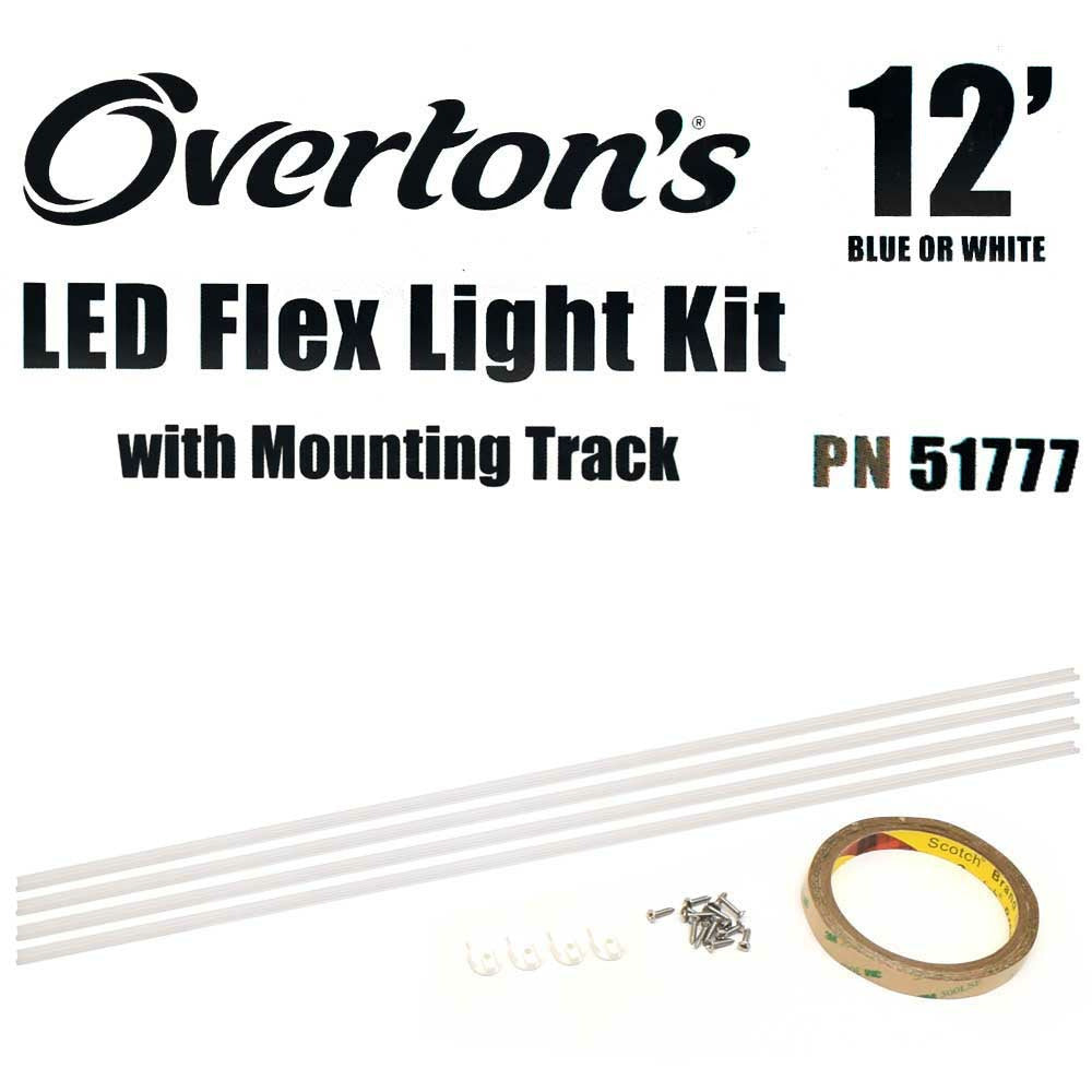 White Blue 12 FT LED Light Strip Kit H9977