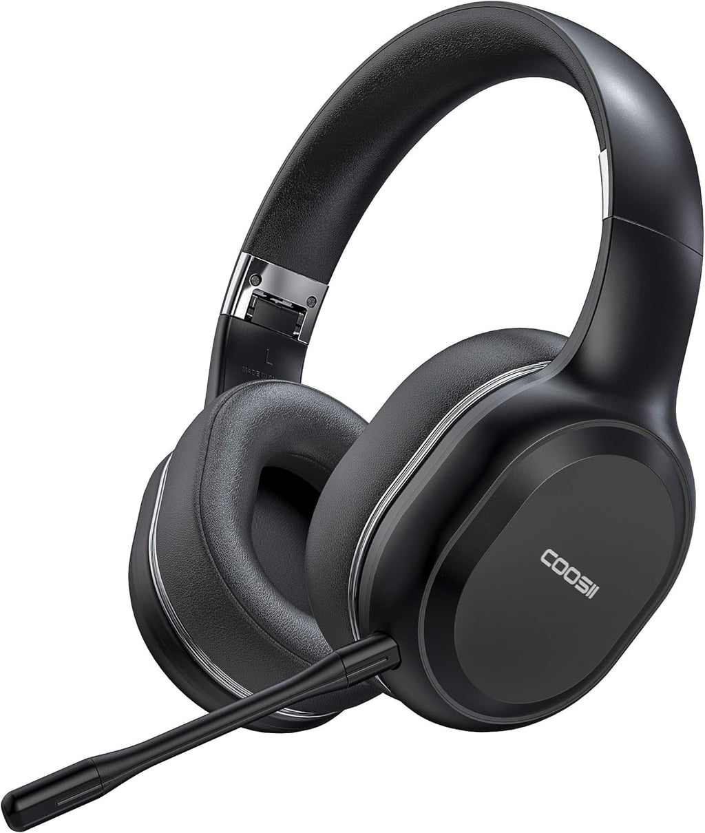Bluetooth Headphones Wireless Over Ear Stereo Headset with Dual Microphone 40H Playtime Pack of 2 X590276