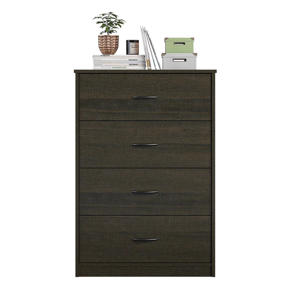 Black Oak 4 Drawer Dresser O17028