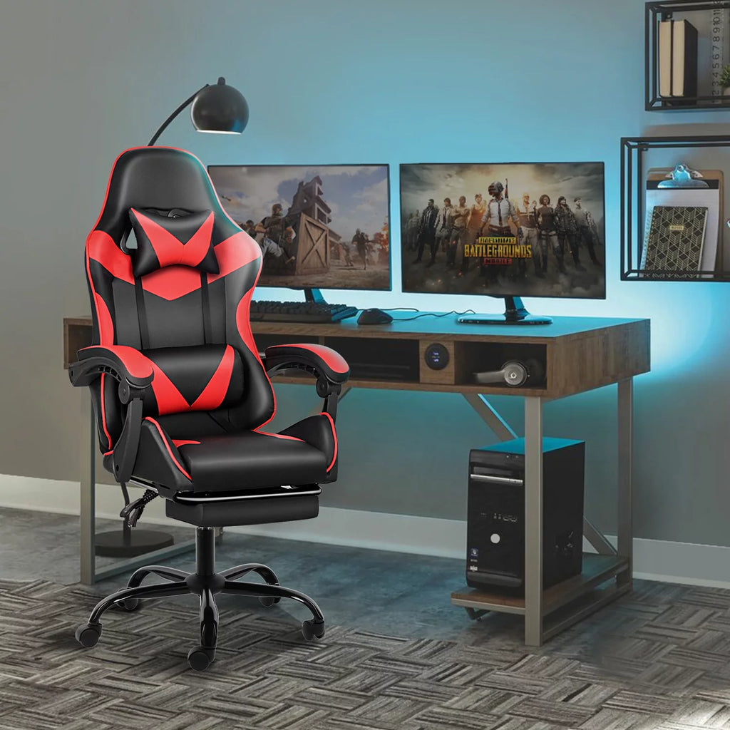 Black and Red Ergonomic Racing Chair S642165