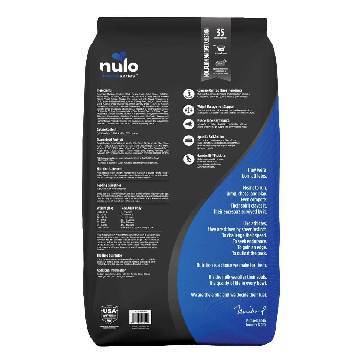 Grain-Free Chicken & Sweet Potato Dry Dog Food B101