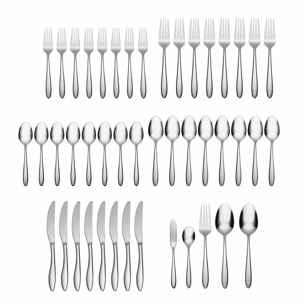 45-Piece Stainless Steel Silverware Set G893