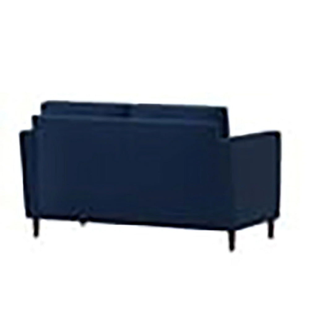 Navy Blue Fabric Loveseat I6290