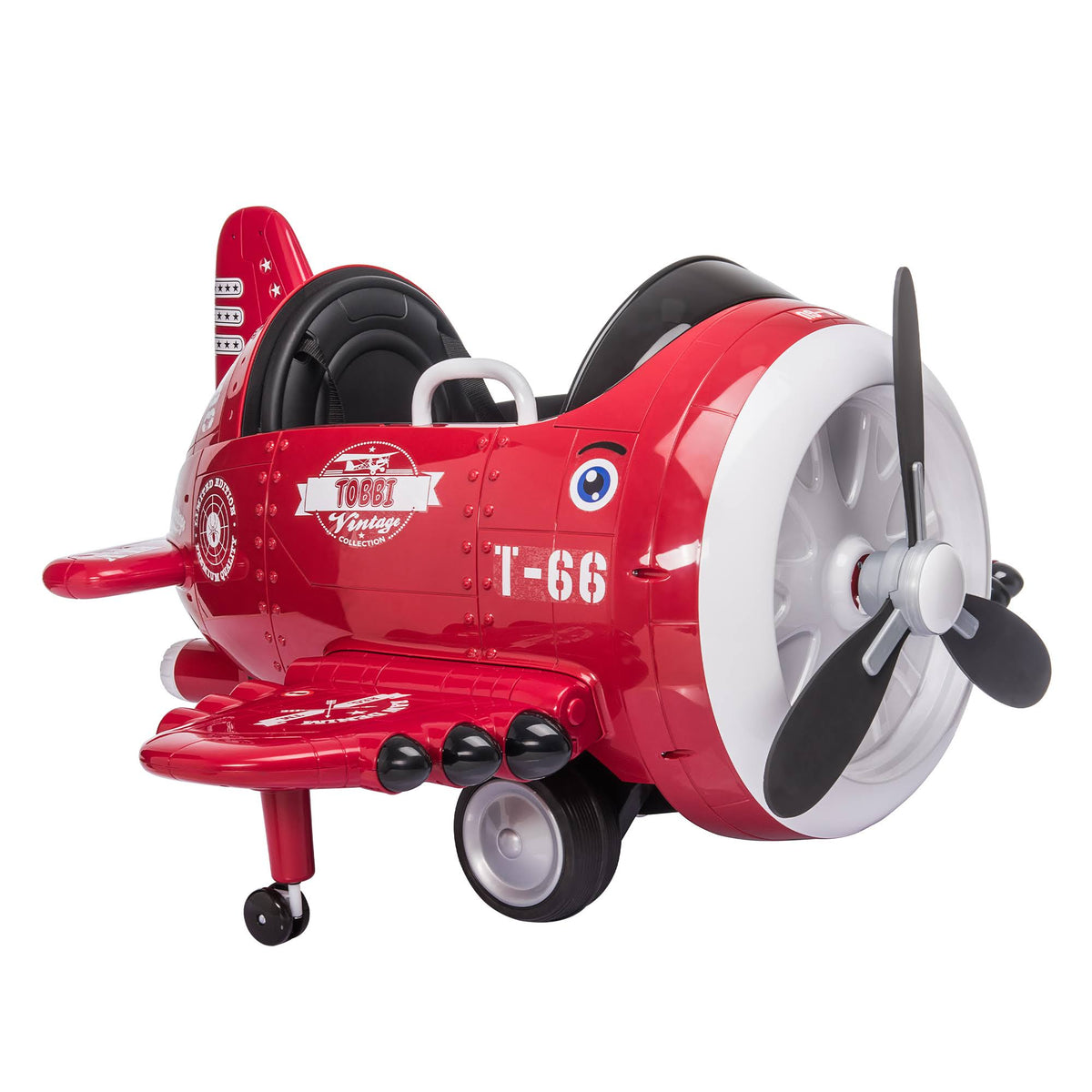 Red Electric Ride on Toy Plane Car E1893