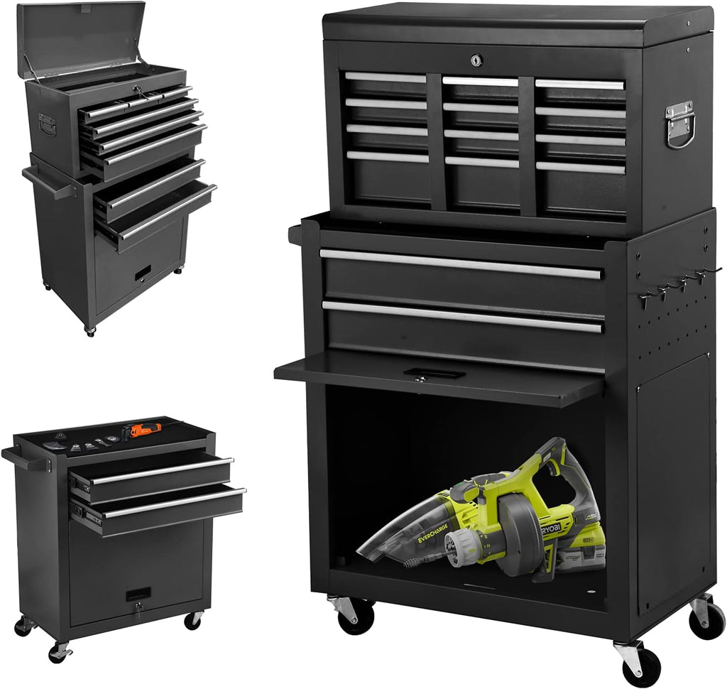 8 Drawer Rolling Tool Chest with Wheels and Lock M917157