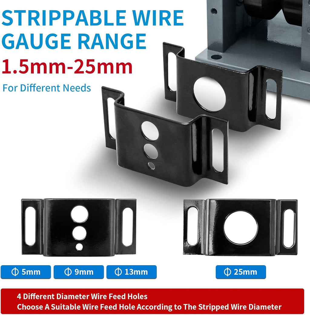 Automatic Wire Stripper Machine, 0.06-1inch, 60ft/Min A4856