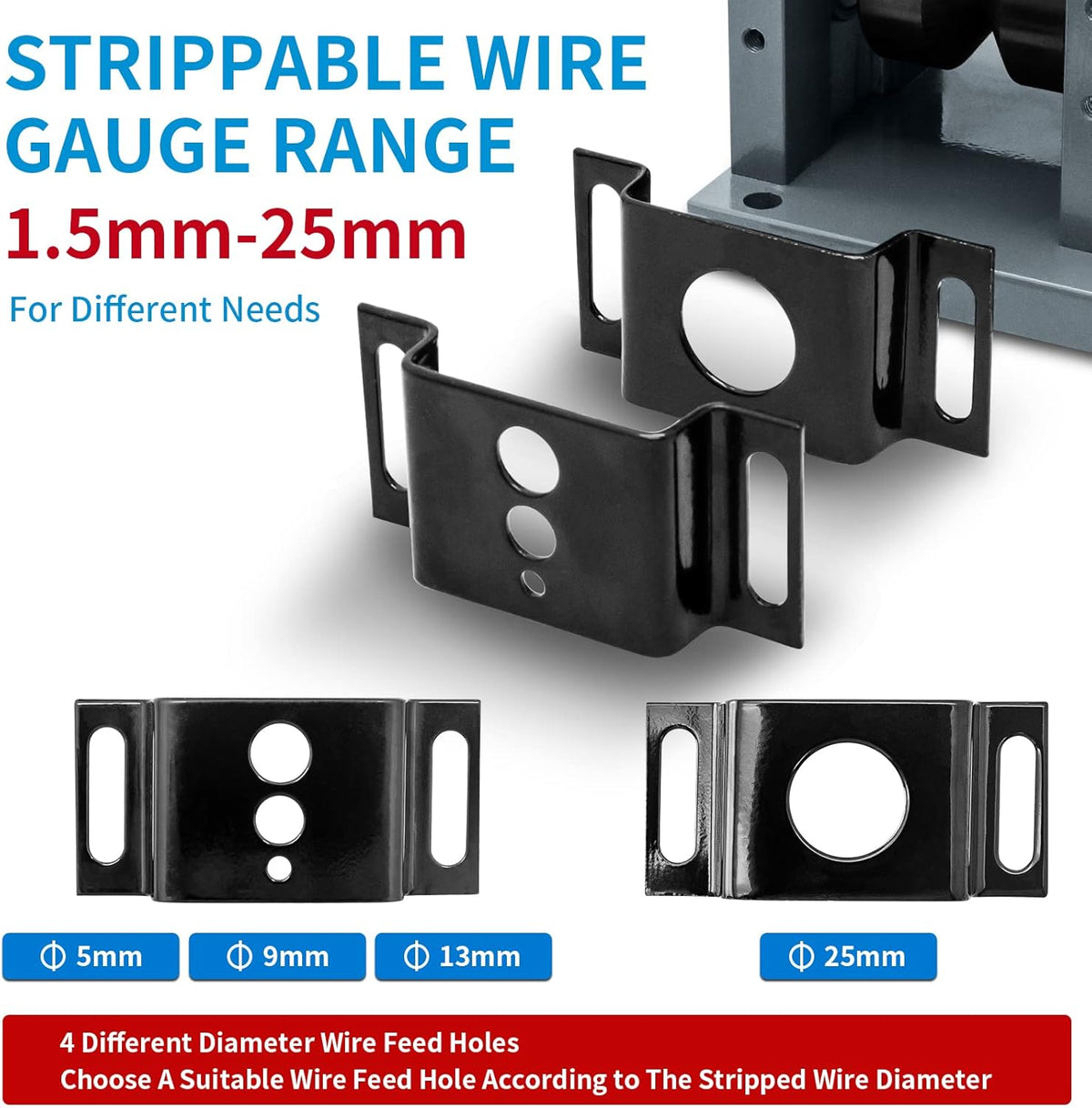 Automatic Wire Stripper Machine, 0.06-1inch, 60ft/Min A4856
