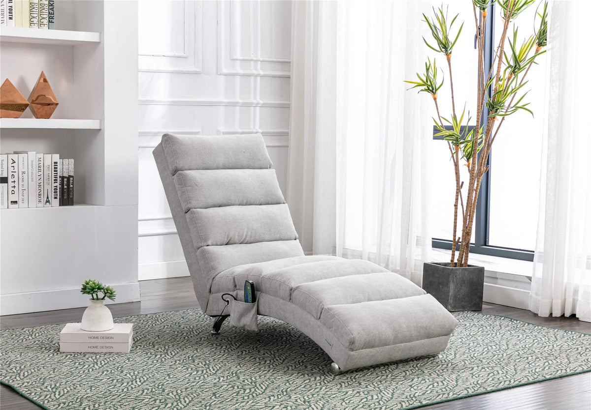 Linen Chaise Lounge Indoor Chair V581252