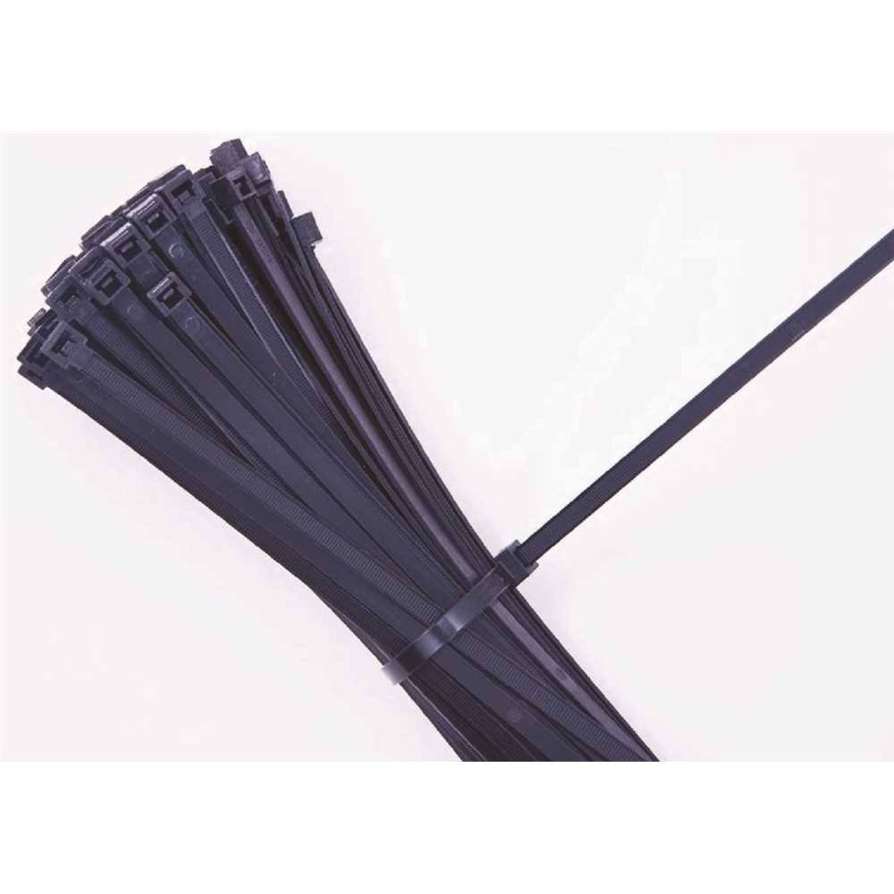 14 in. 50 lbs UV Cable Tie Black Pack of 500 P6071