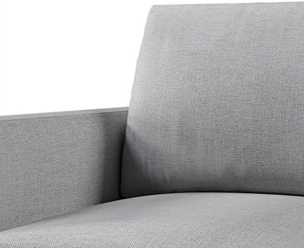 Blue Linen Tufted Recliner Single Sofa H58856