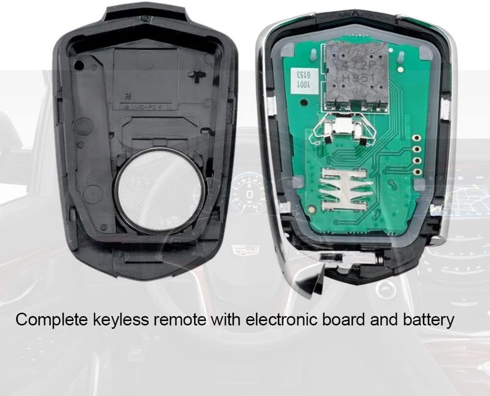 Keyless Entry Remote Control Smart Car Key Fob 1piece Pack of 2 Q748