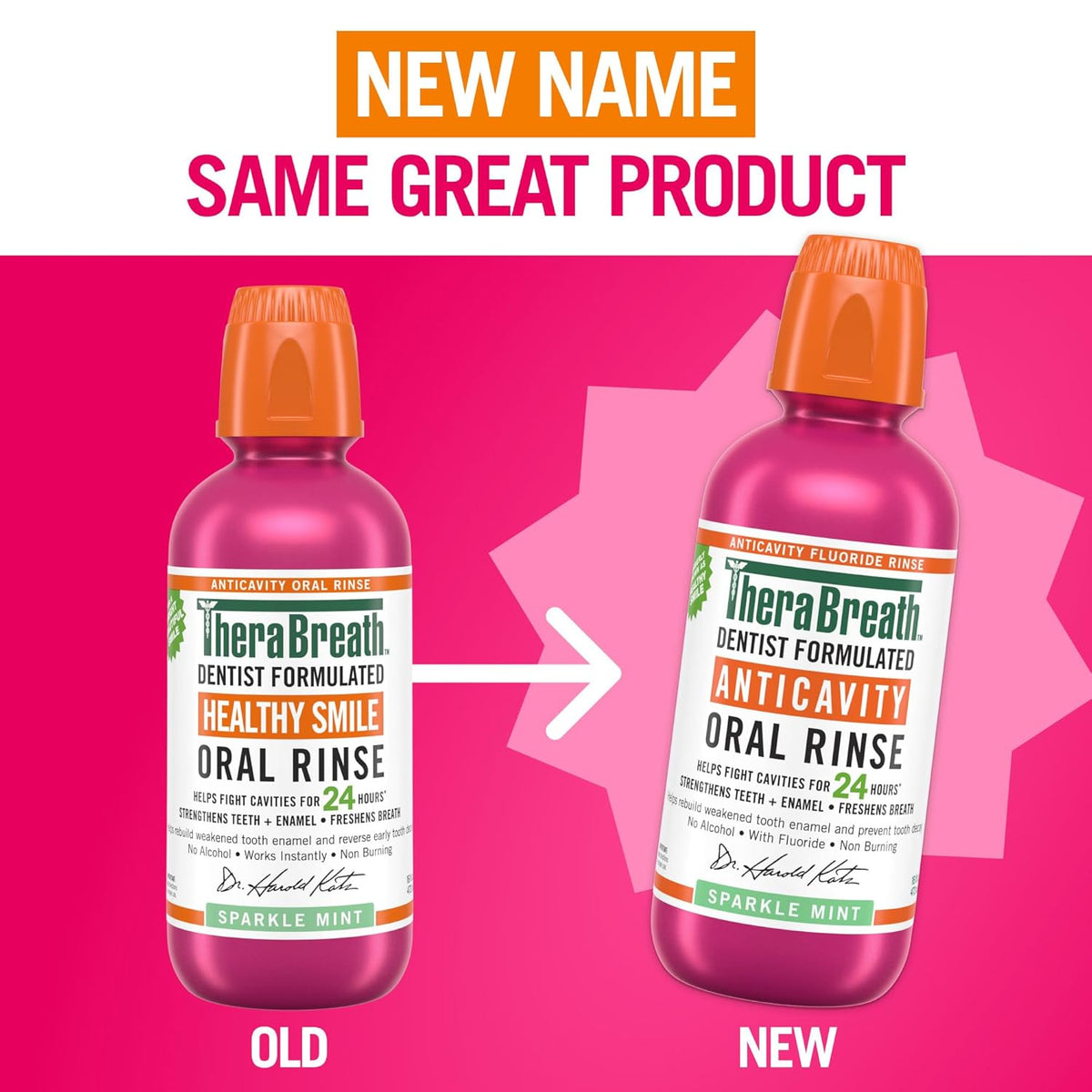 Sparkle Mint Anticavity Fluoride Mouthwash, 16 Fl Oz (2-Pack) G2444