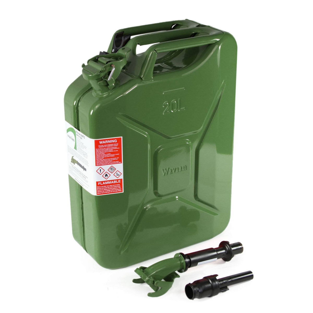 Green 5.3 Gallon Jerry Can with Spout X42983