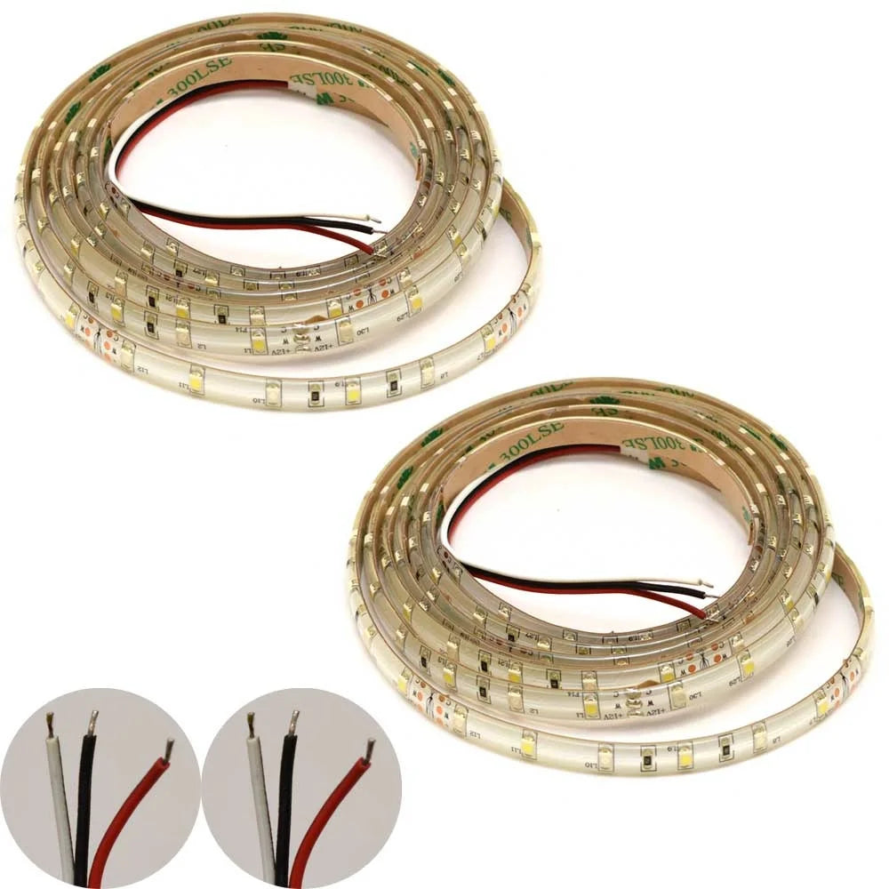 White Blue 12 FT LED Light Strip Kit H9977