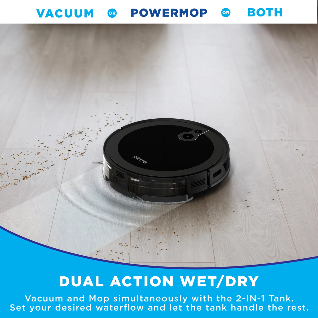 3-in-1 Robot Vacuum and Vibrating Mop with Auto Empty Base S4072