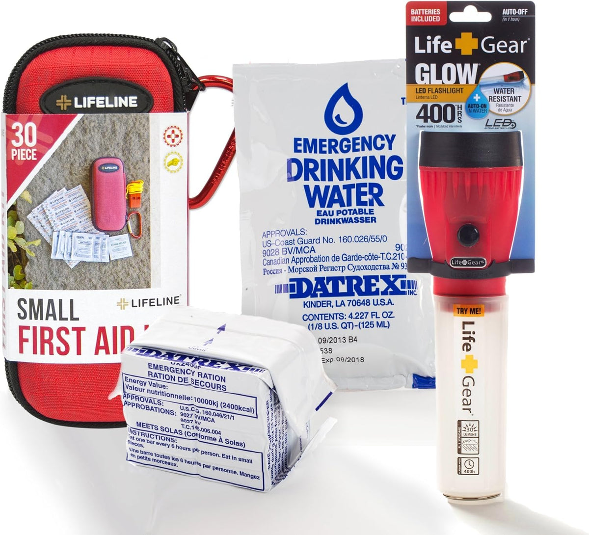 72 Hour Emergency Survival Kit in Red Backpack S145850