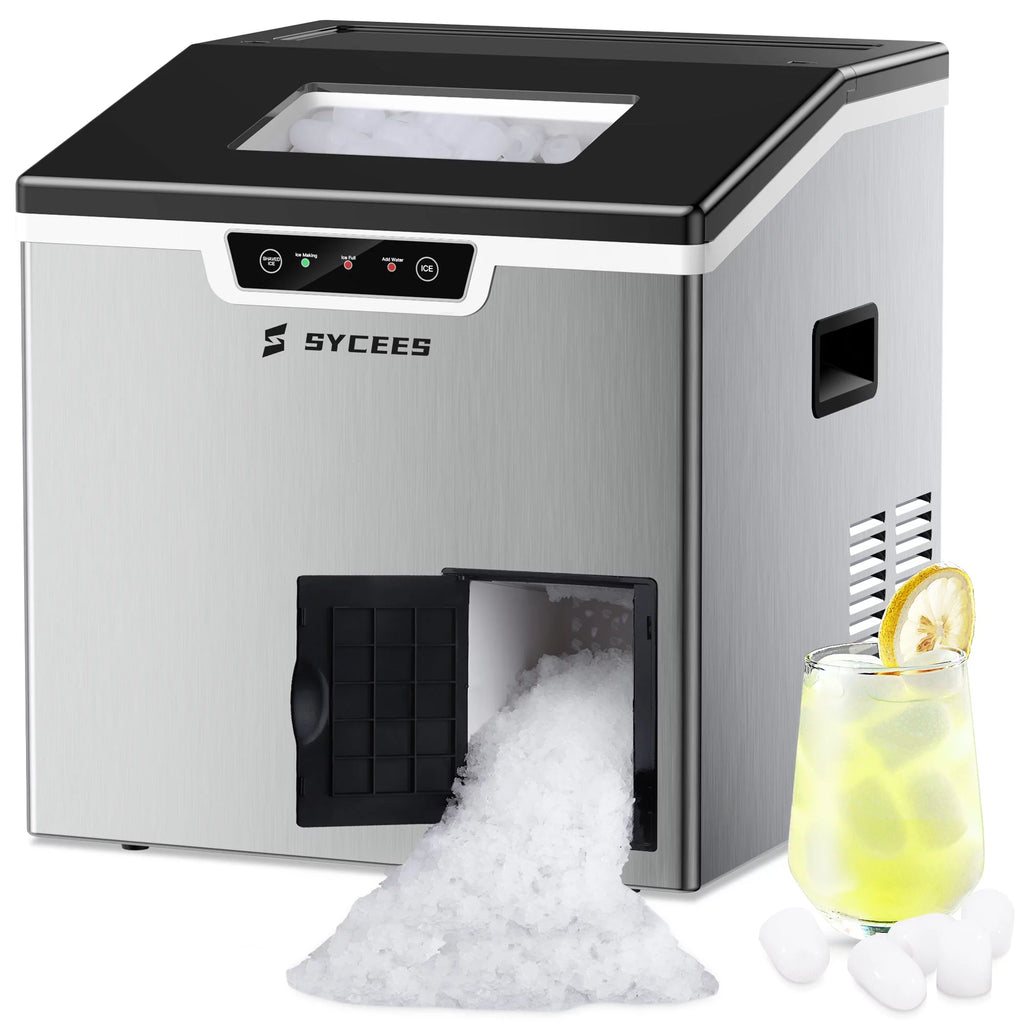 2-in-1 Countertop Ice Maker and Shaver Machine with Ice Scoop and Basket P2400