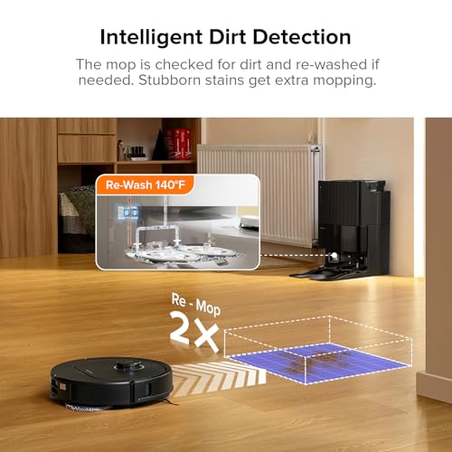 Robot Vacuum and Mop with Auto Mop Washing&Drying U5016