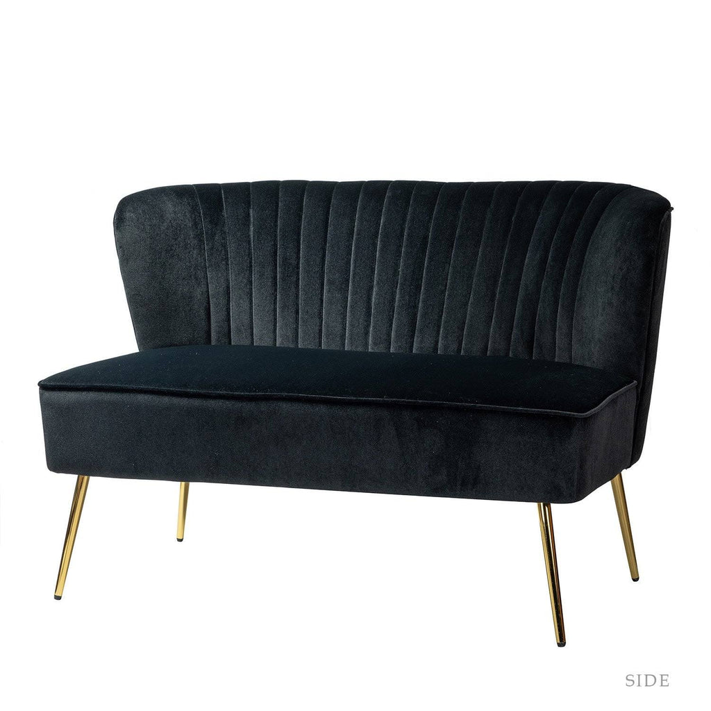 Grey Upholstered Loveseat Q373454