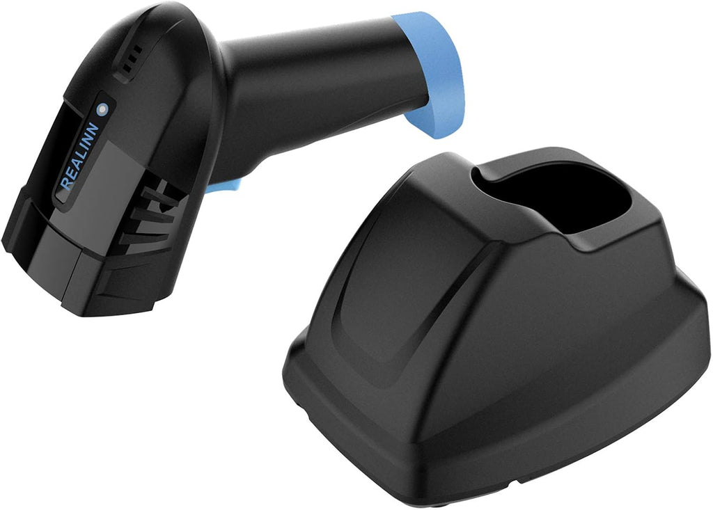Cordless Barcode Scanner 2D QR Code Bar Code Reader with USB Cradle Pack of 2 J739786