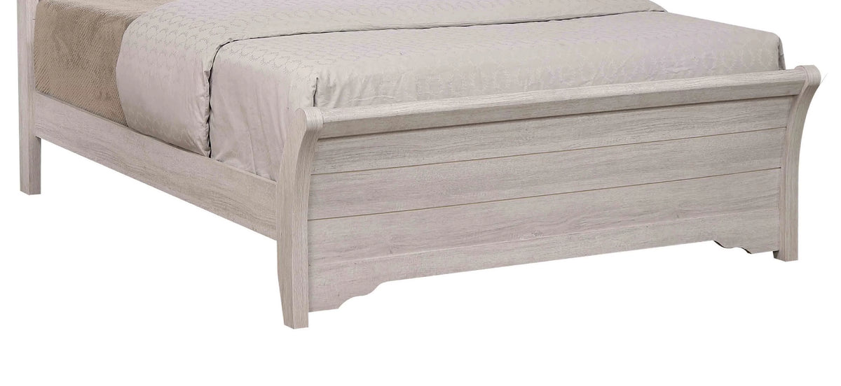 King Size Panel Bed Chalk Gray J699