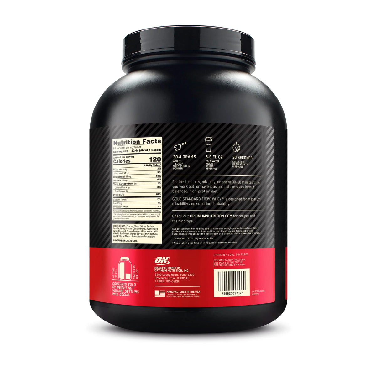 Whey Protein Powder Double Rich Chocolate 58 Servings M234