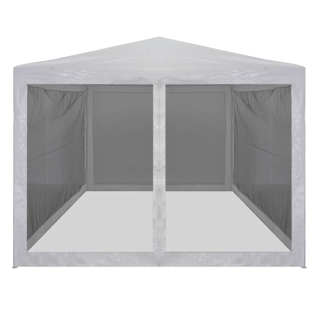 Party Tent with 4 Mesh Sidewalls D4389
