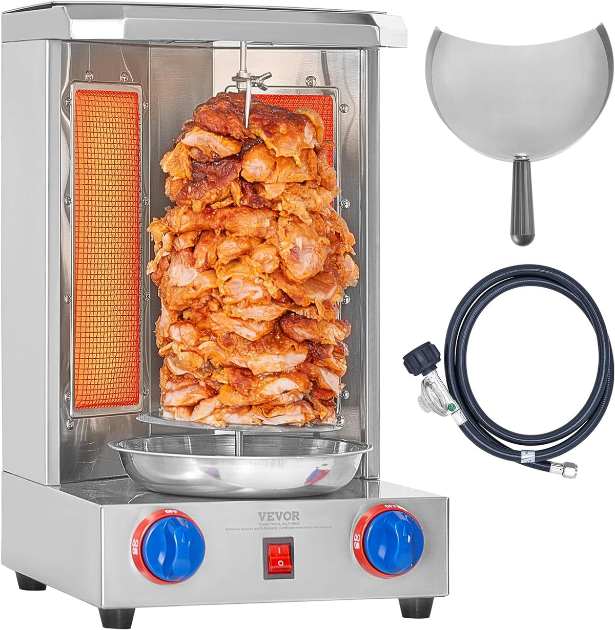 13 lbs Capacity Gas Vertical Broiler Shawarma Machine C541577
