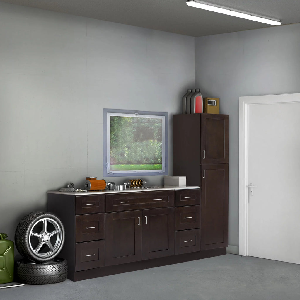 Espresso Shaker Wall Kitchen Cabinet 9x36x12 in. N925