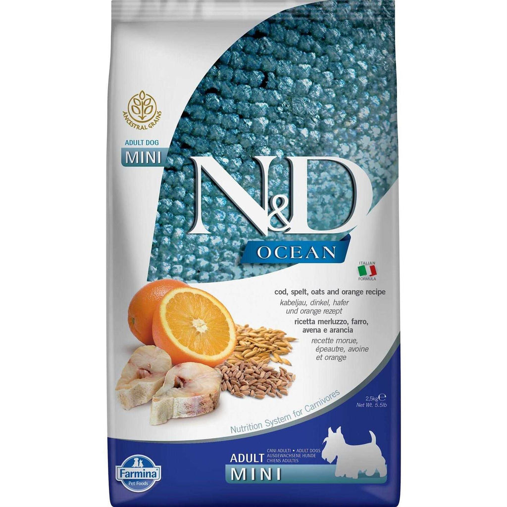 Cod & Orange Adult Mini Dry Dog Food K21421