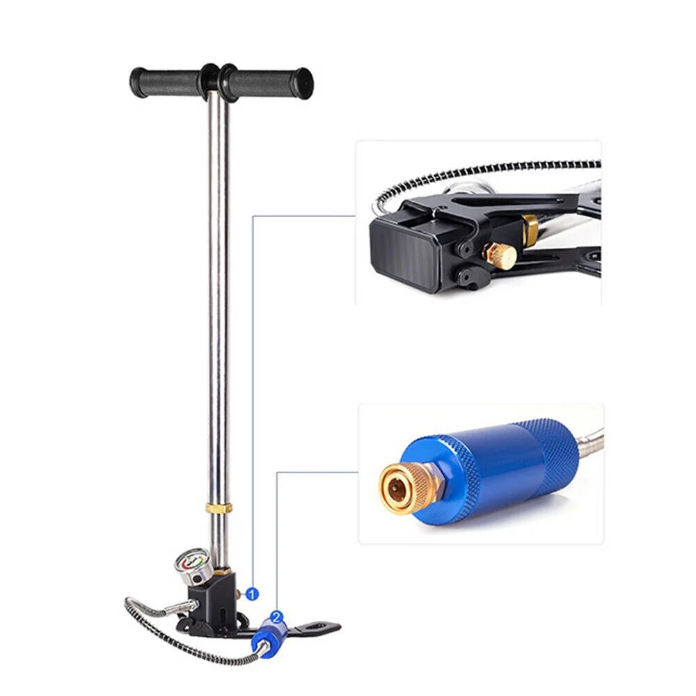 Mini Scuba Tank 0.5L Oxygen Air Tank and High-Pressure Pump 4500PSI Y834