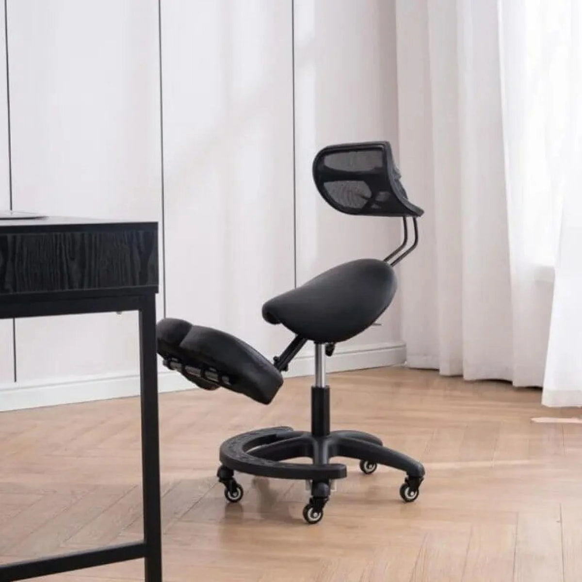 Kneeling Chair with Wheels and Back Support U577