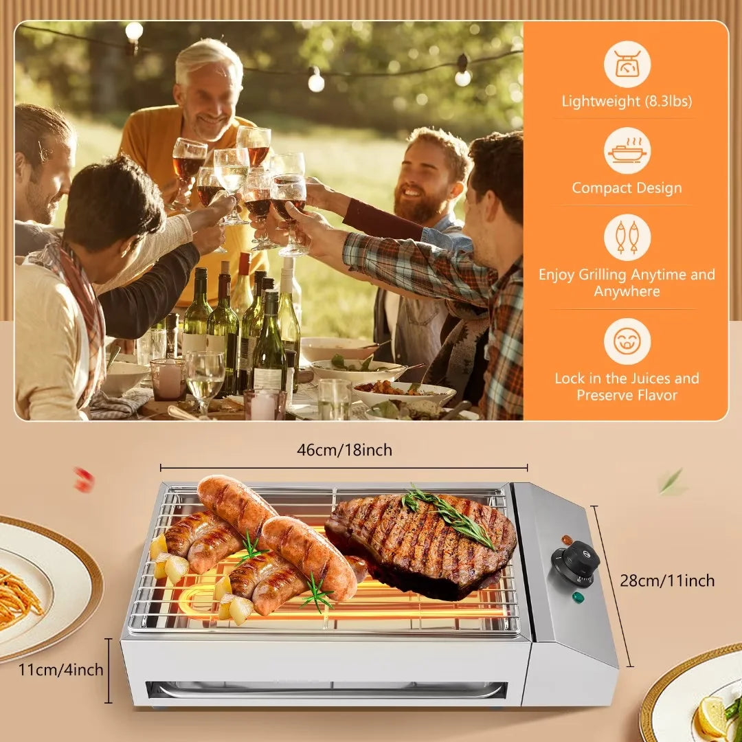 Portable Electric Stainless Steel Grill L443