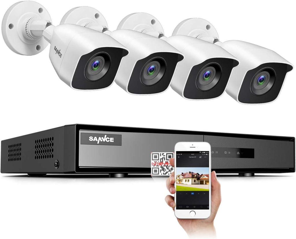 8CH 1080P Lite Wired Security Camera System with 4 x 1080P TVI Weatherproof CCTV Cameras H135