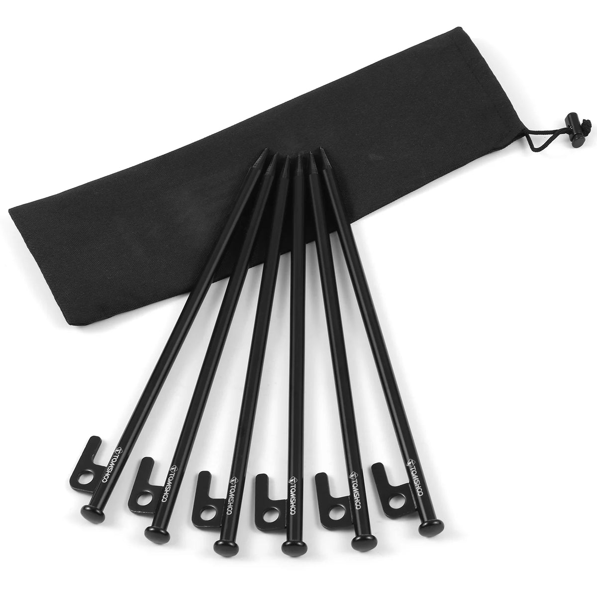 8 Inch /12 Inch Steel Tent Pegs with Storage Bag U89294