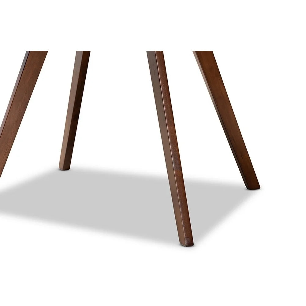 Walnut Brown Round Wood Dining Table M725