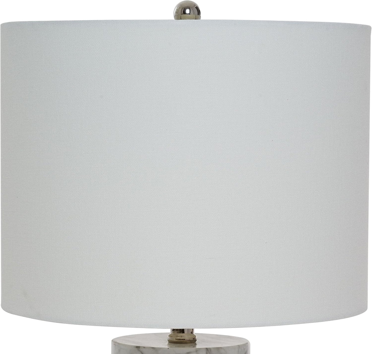 Modern Marble Table Lamp with Polished Nickel Accents W1644