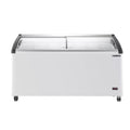 Curved Glass Top Chest Freezer Display, 12.36 cu. ft., White S18235