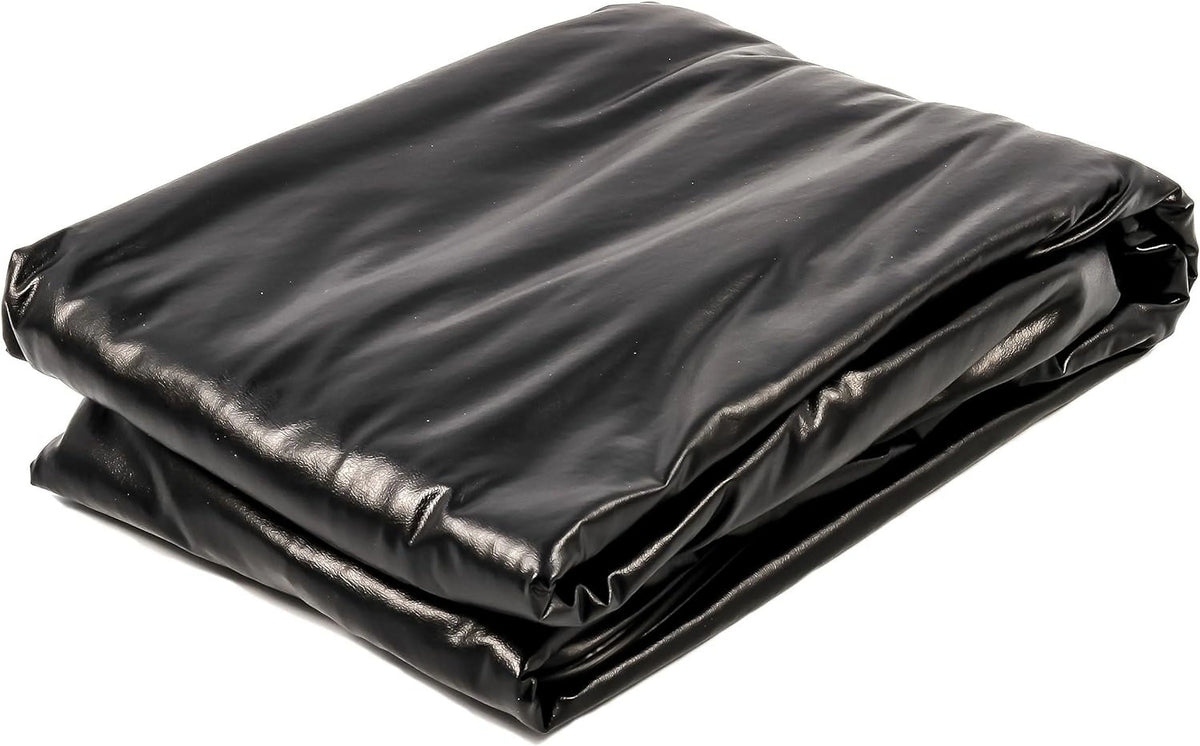 Black Heavy-Duty Vinyl AC Cover with Locking Draw Cord Y48284