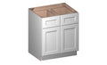 White 2 Doors 2 Drawers Base Cabinet Y81760